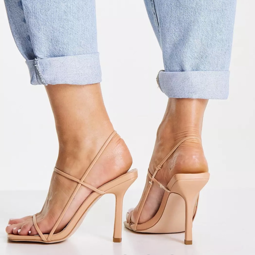 Public Desire Wide Fit Rayelle heeled sandals Asos